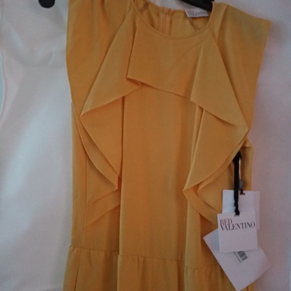 Red Valentino Sleeveless Jumpsuit with Frill Detail - Picture 4 of 10